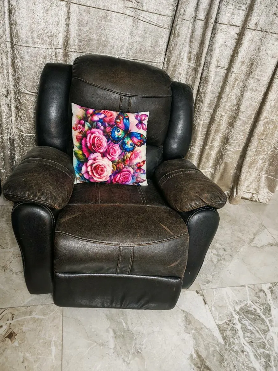 Sofa 3 seater and two single seater . Coffee table - Image 1