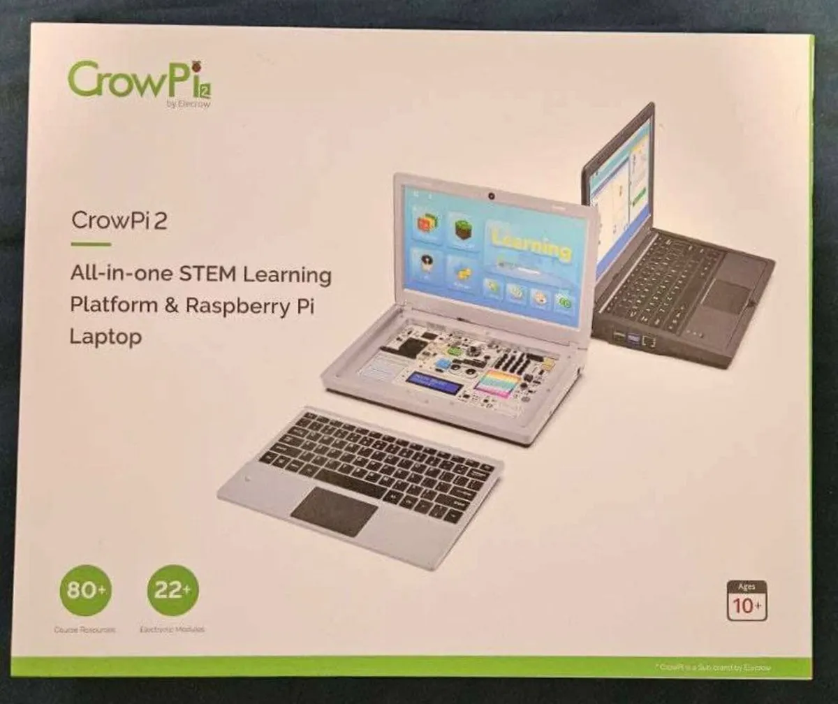 CrowPi2 Kids Laptop with Raspberry Pi 4B 4GB - Image 1