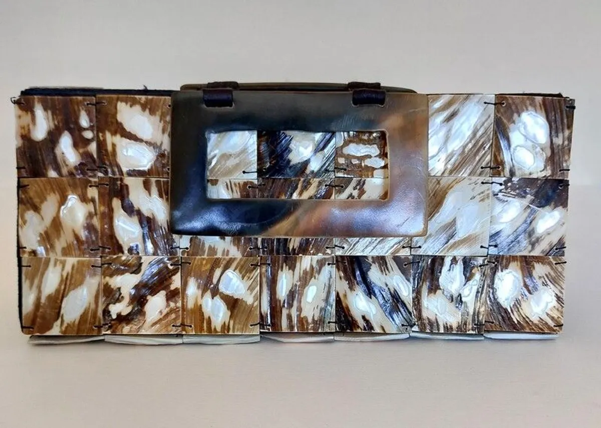 Mother of Pearl Mosaic Style Handbag - Image 1