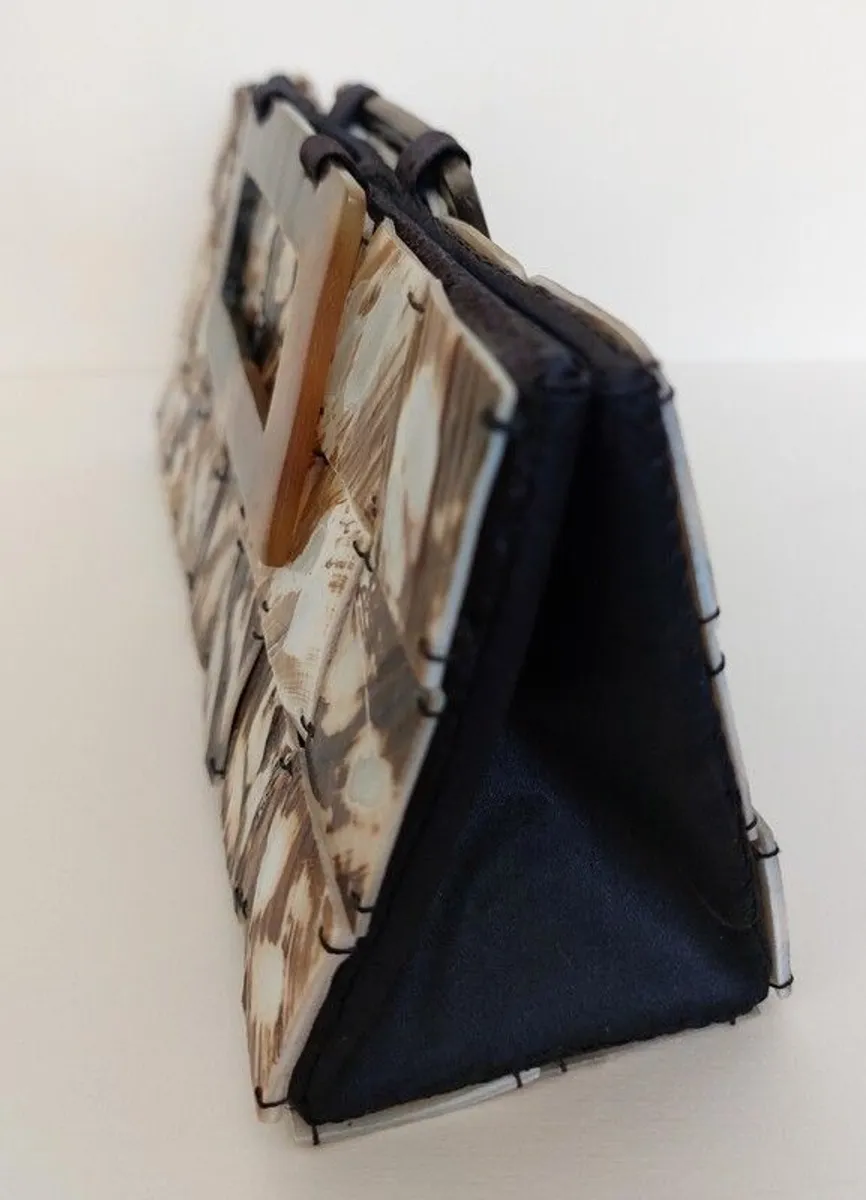 Mother of Pearl Mosaic Style Handbag - Image 2