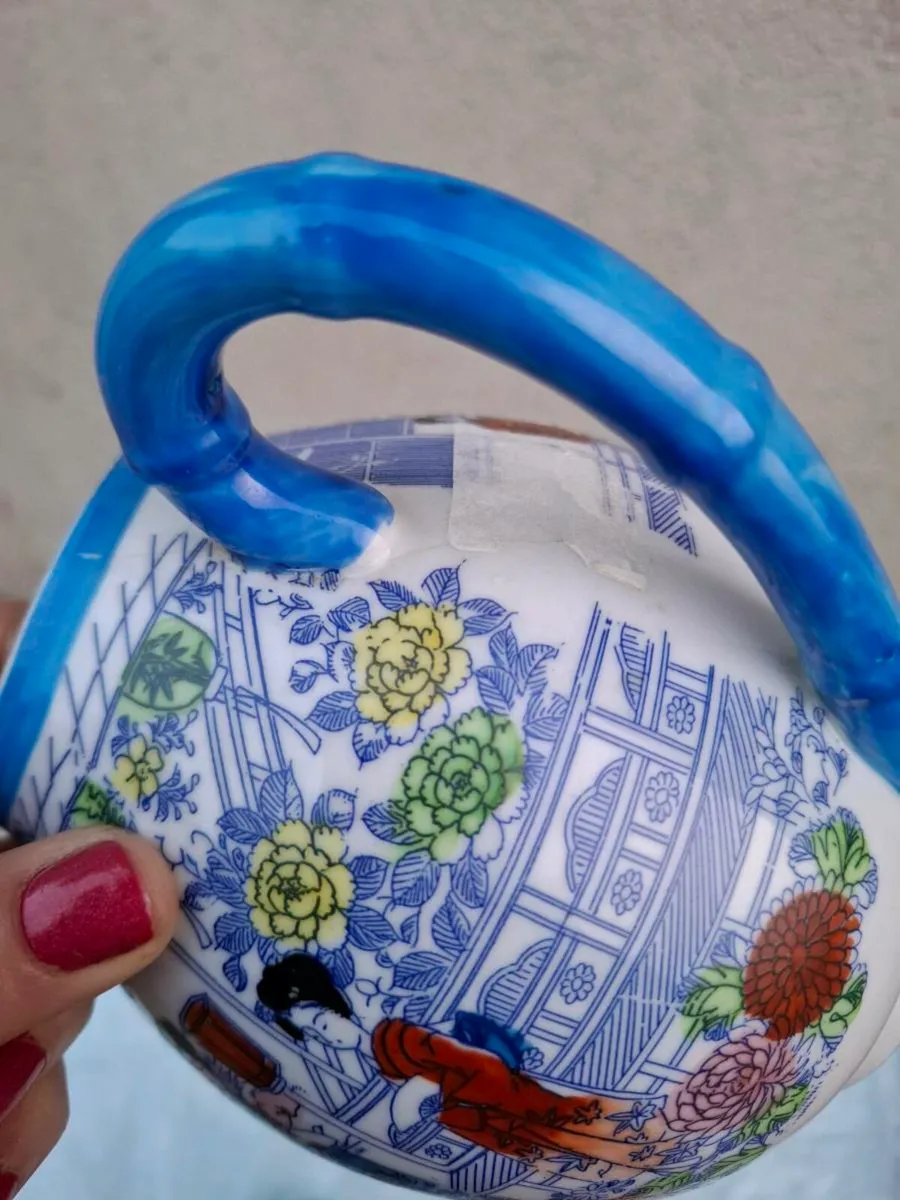 Asian blue tea set - Image 3