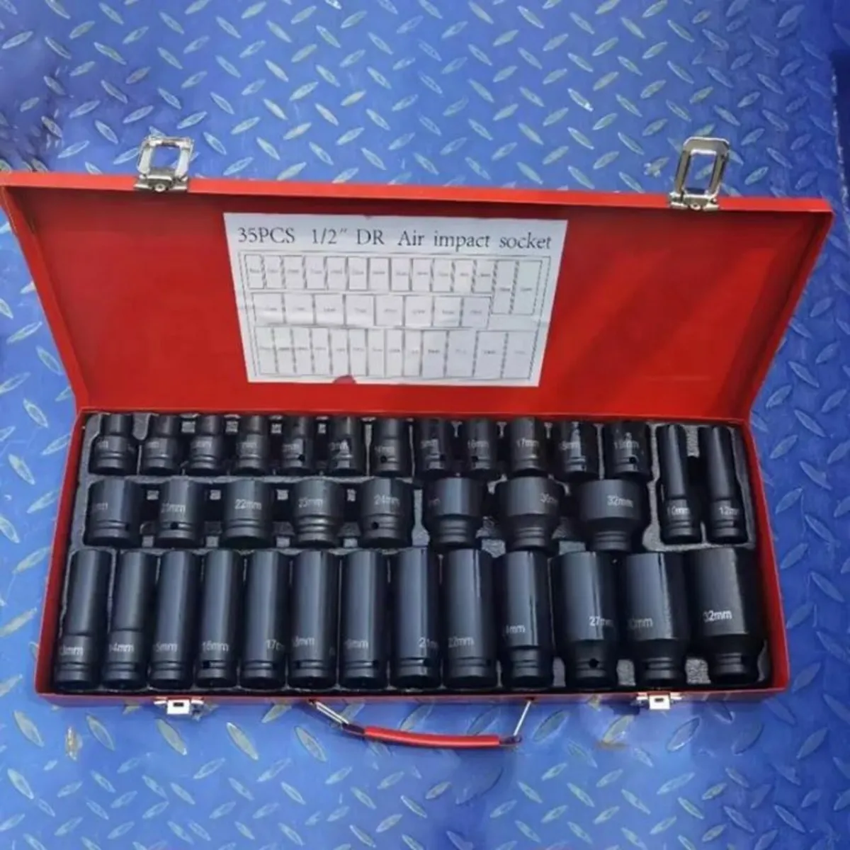 35 piece 1/2 inch  impact socket set - Image 1