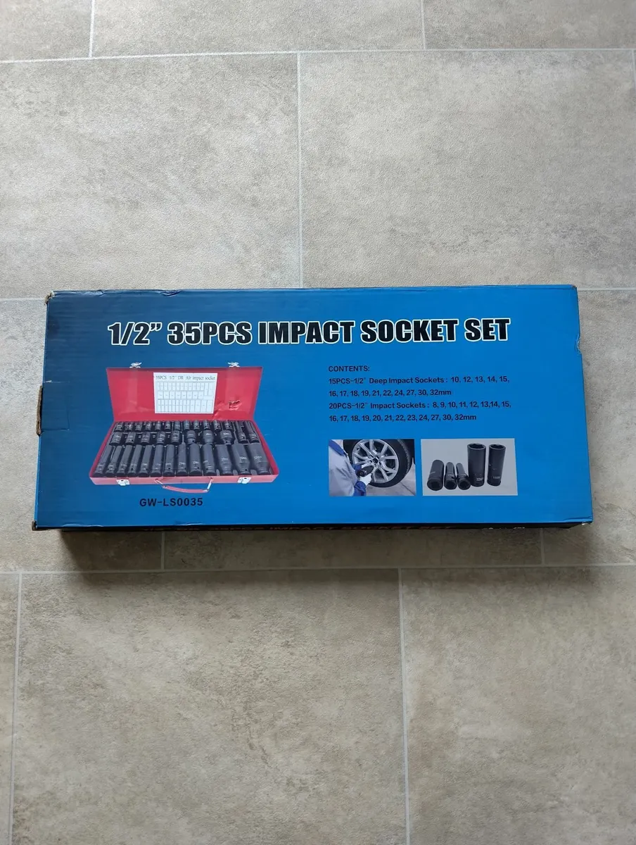35 piece 1/2 inch  impact socket set - Image 2