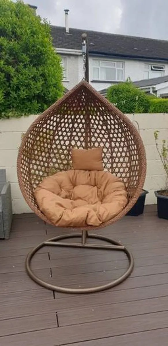 ! NEW RATTAN Garden XXL Hanging Egg Swing Chair!!!! !!! NEW RATTAN Garden XXL Hanging Egg Swing Chair! !!! - Image 2