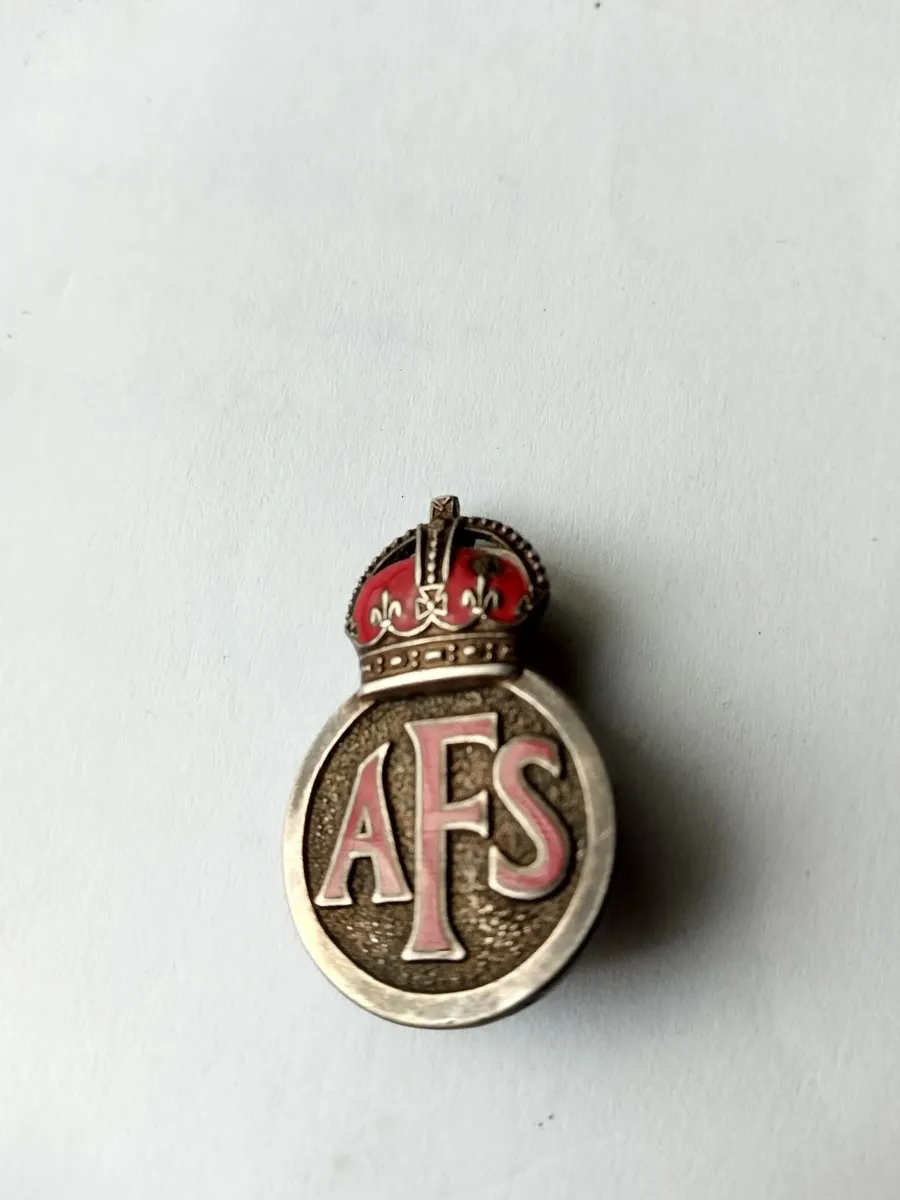 Antique WW2  AFS Badge - Image 1