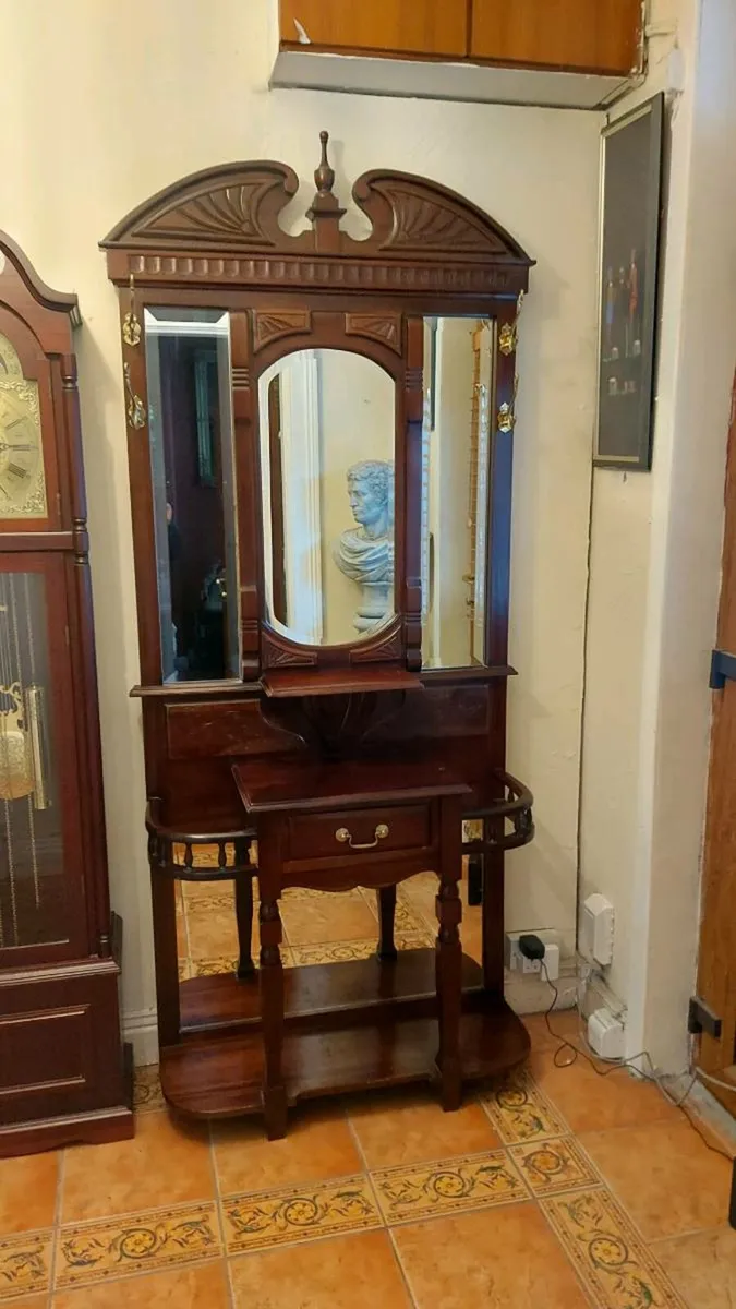Vintage  Mahogany  Hall Stand - Image 1