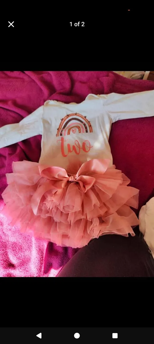 Baby girl 2 birthday outfit - Image 1
