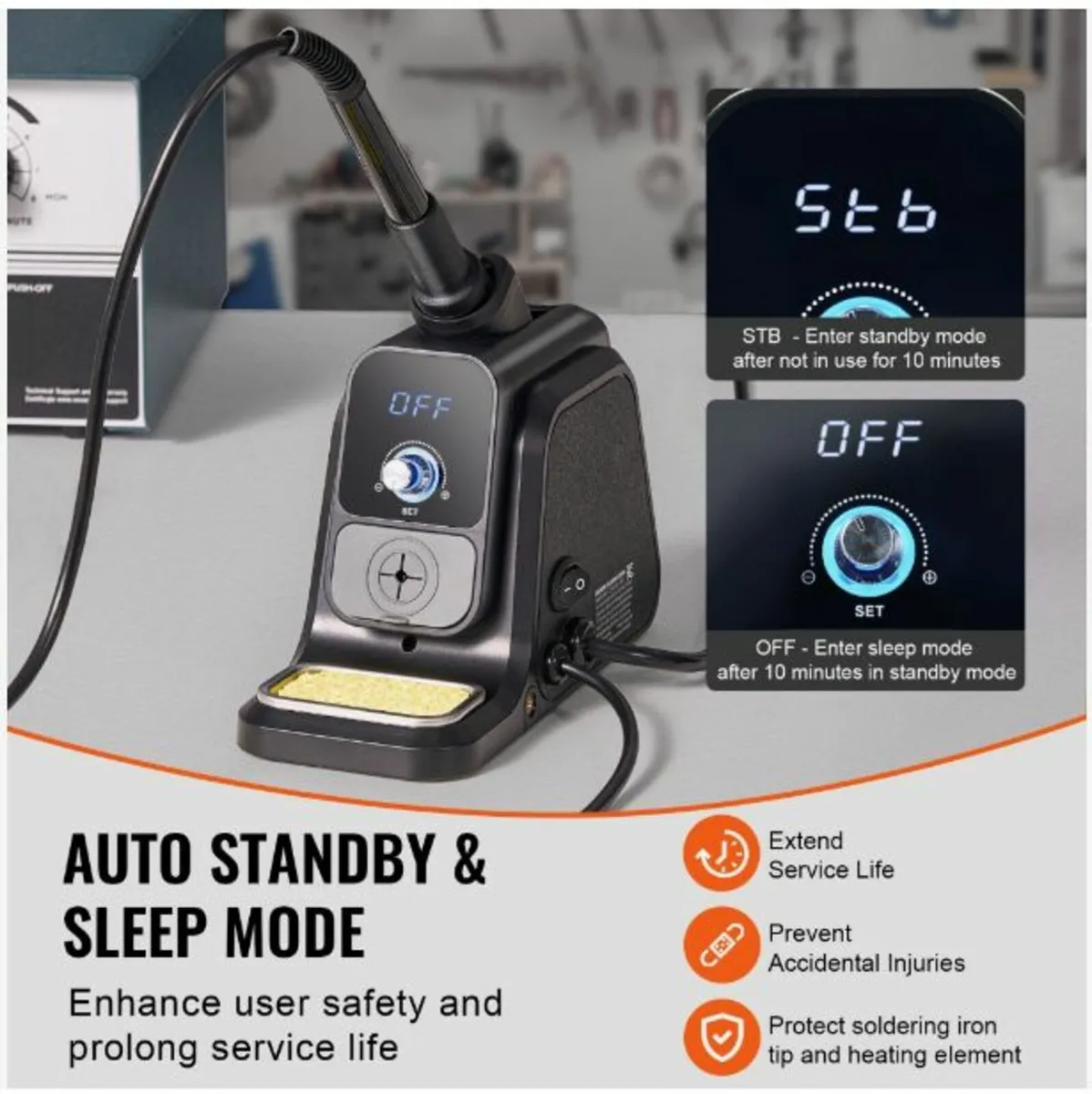 80W LED Soldering Iron Station - Image 3