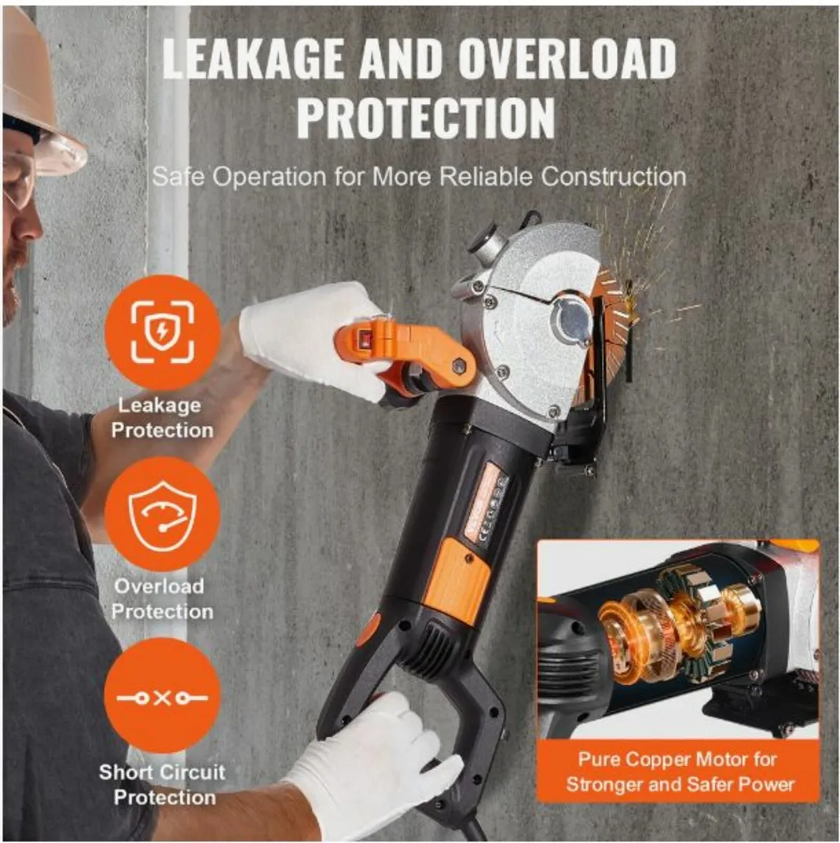 42mm Electric Wall Chaser Groove Cutting Machine - Image 3