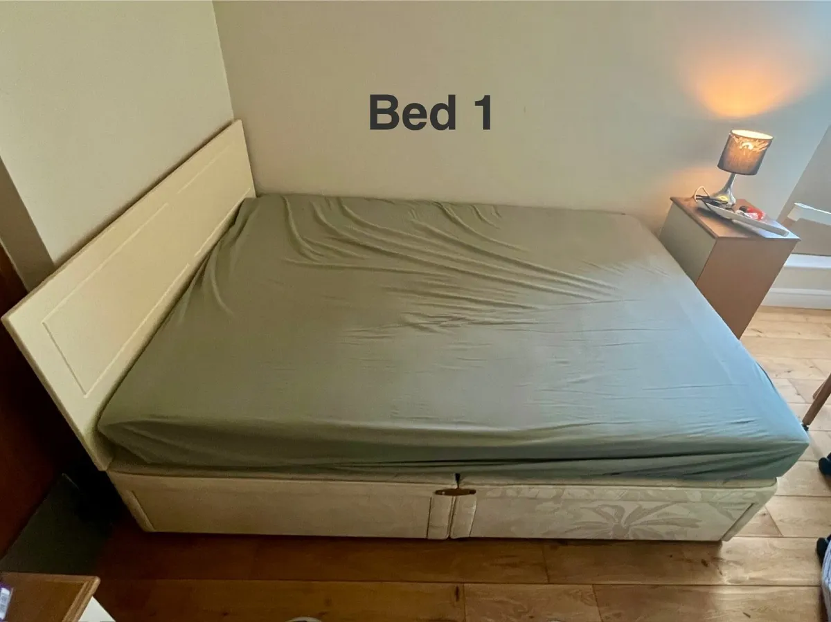 2 x Bed frame and mattress (MUST take matresses) - Image 1