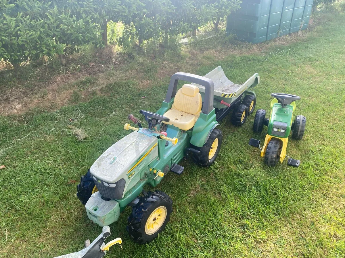 Free kids toy tractors and trailer - Image 1