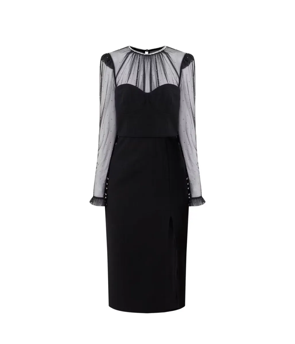 Rebecca Vallance Alyssa Pencil Midi Dress - Image 1