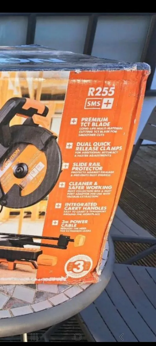 EVOLUTION mitre saw R255 SMS+ with evolution stand - Image 2