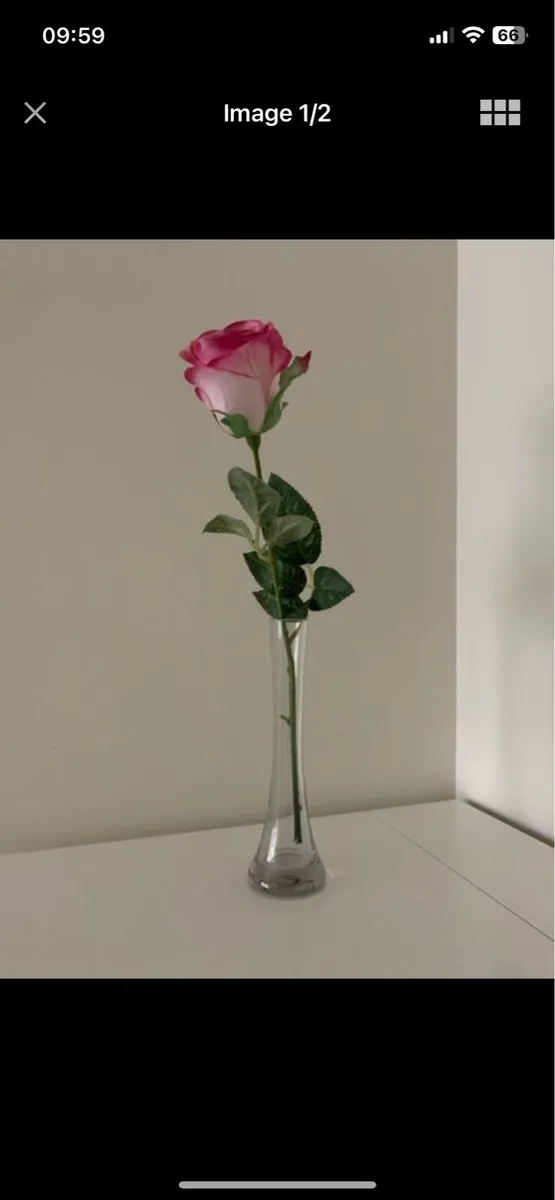 Rose Bud Vase - Artificial Flowers - Image 1