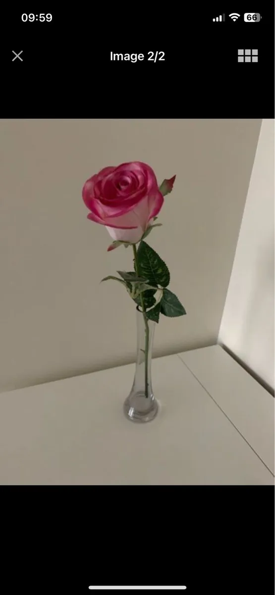 Rose Bud Vase - Artificial Flowers - Image 2