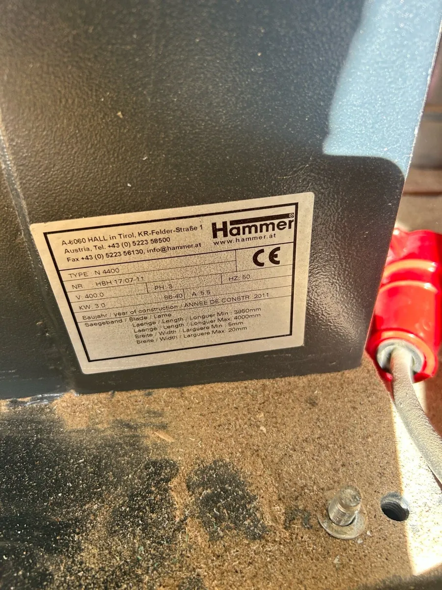 Ex school Felder hammer bandsaw - Image 3