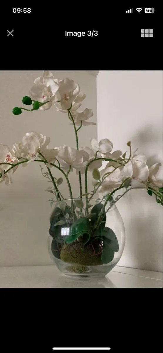 Orchid Vase - Artificial Flowers - Image 3