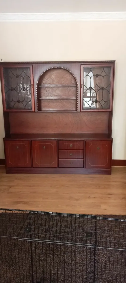 Mahogany Cabinet. curtains - Image 2