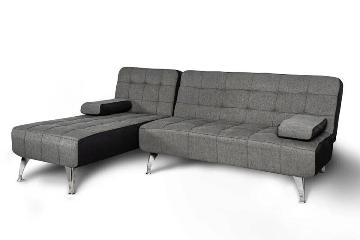 Elegant Velvet Sofa Bed with Chaiselongue 4 COLOURS - Image 3