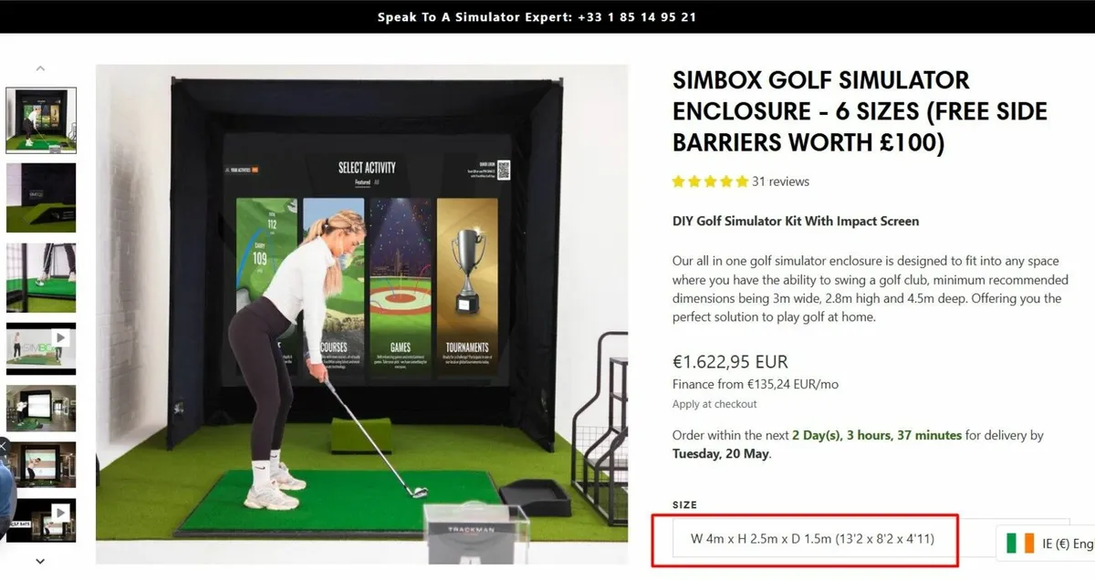 Golfbays Simulator Enclosure and Impact Screen - Image 4