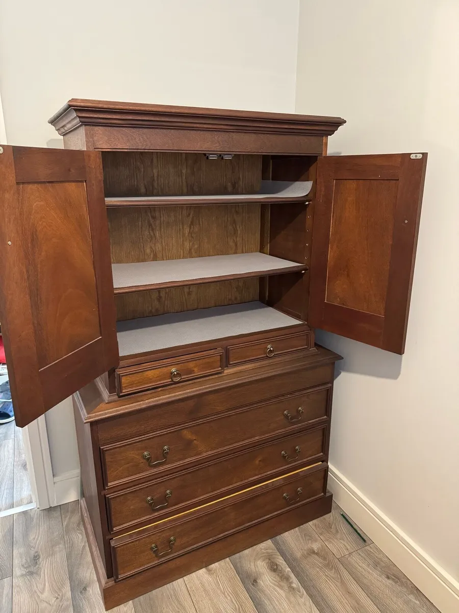 Mahogany Tallboy Cabinet - Image 2