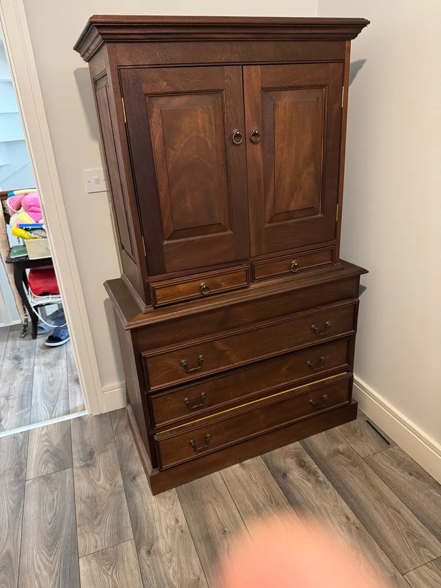 Mahogany Tallboy Cabinet - Image 1