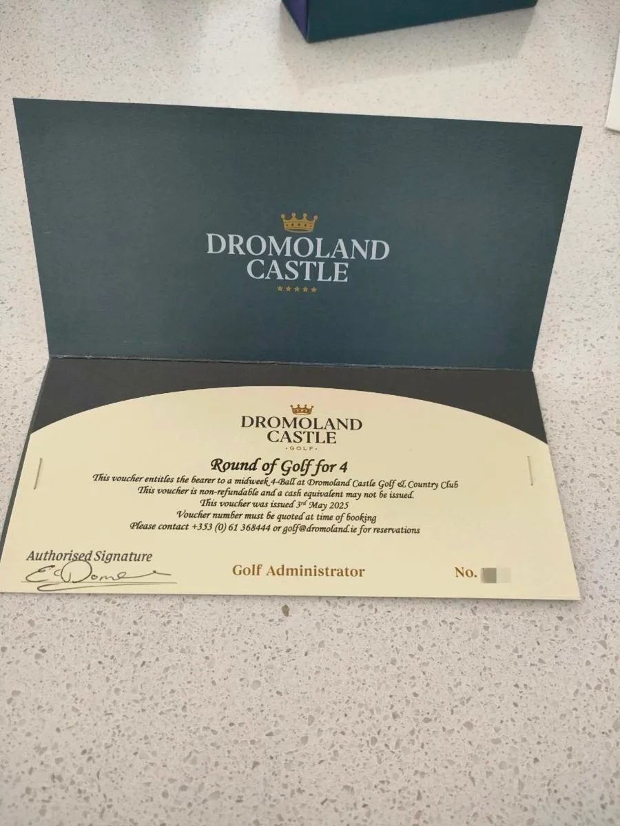 Round of Gold for four at Dromoland Castle - Image 2