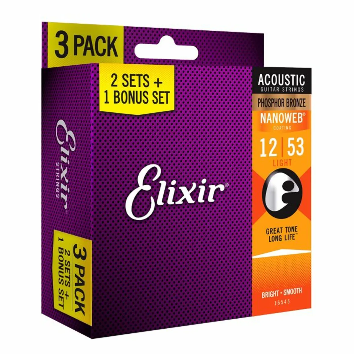 Elixir Guitar Strings - 3 Pack