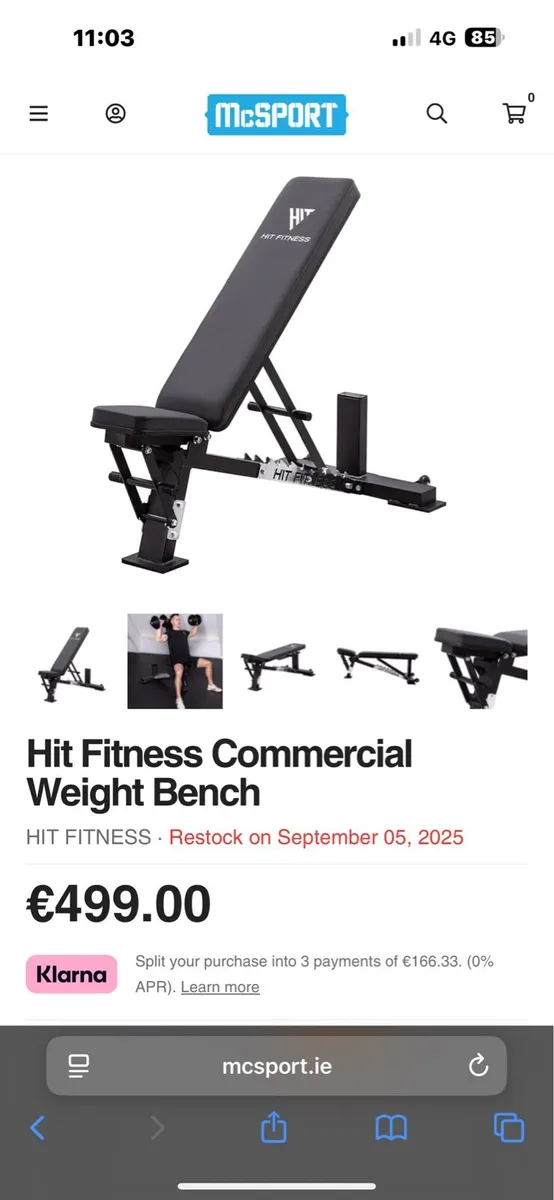 HIT PRO 700LB RATED HEAVY BENCH, WAS 500 NEW! - Image 2