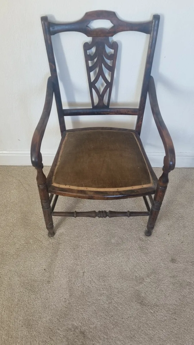 Antique Edwardian Elegant Chair - Image 2