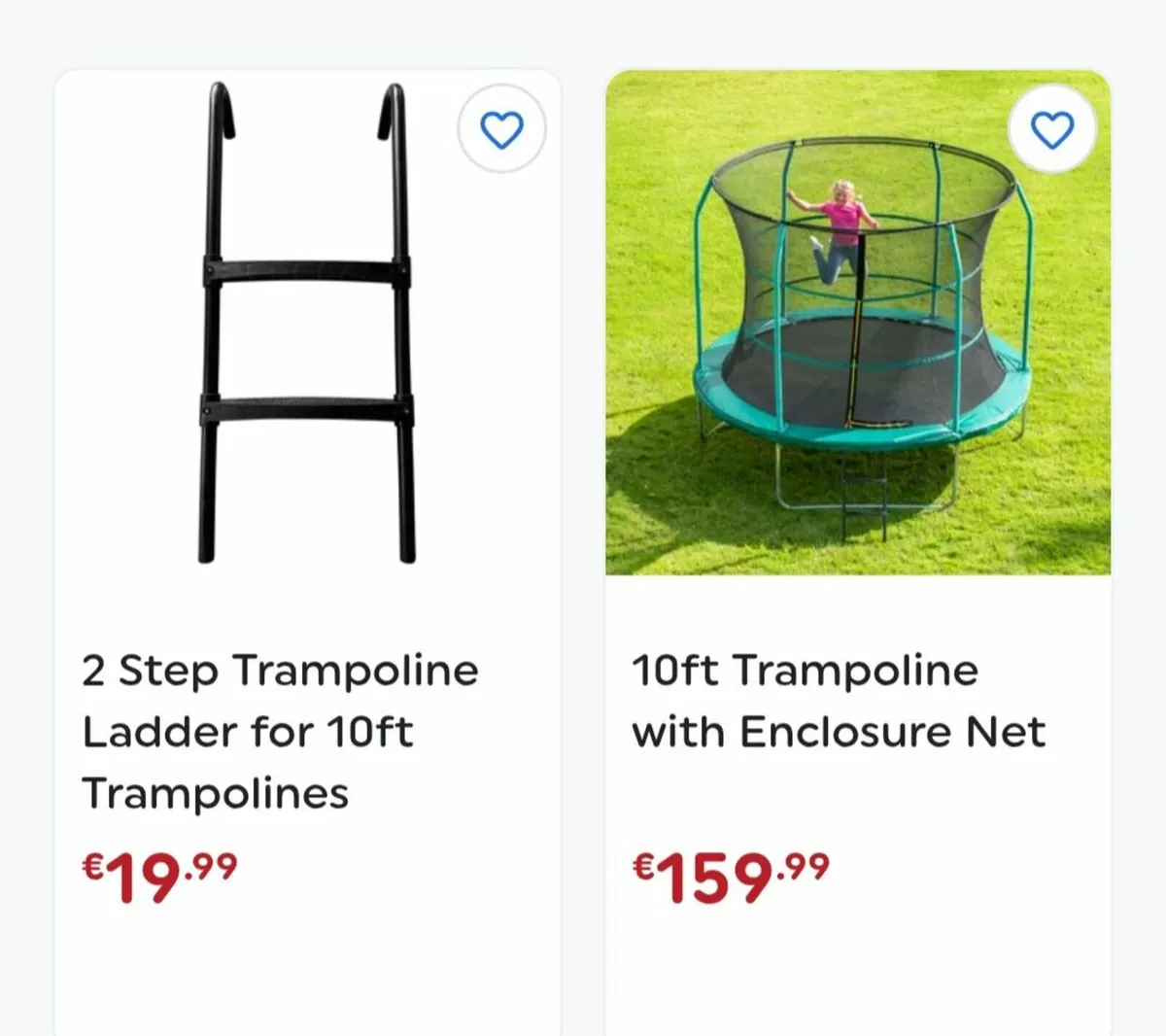 10 foot Trampoline with safety enclosure & ladder - Image 2