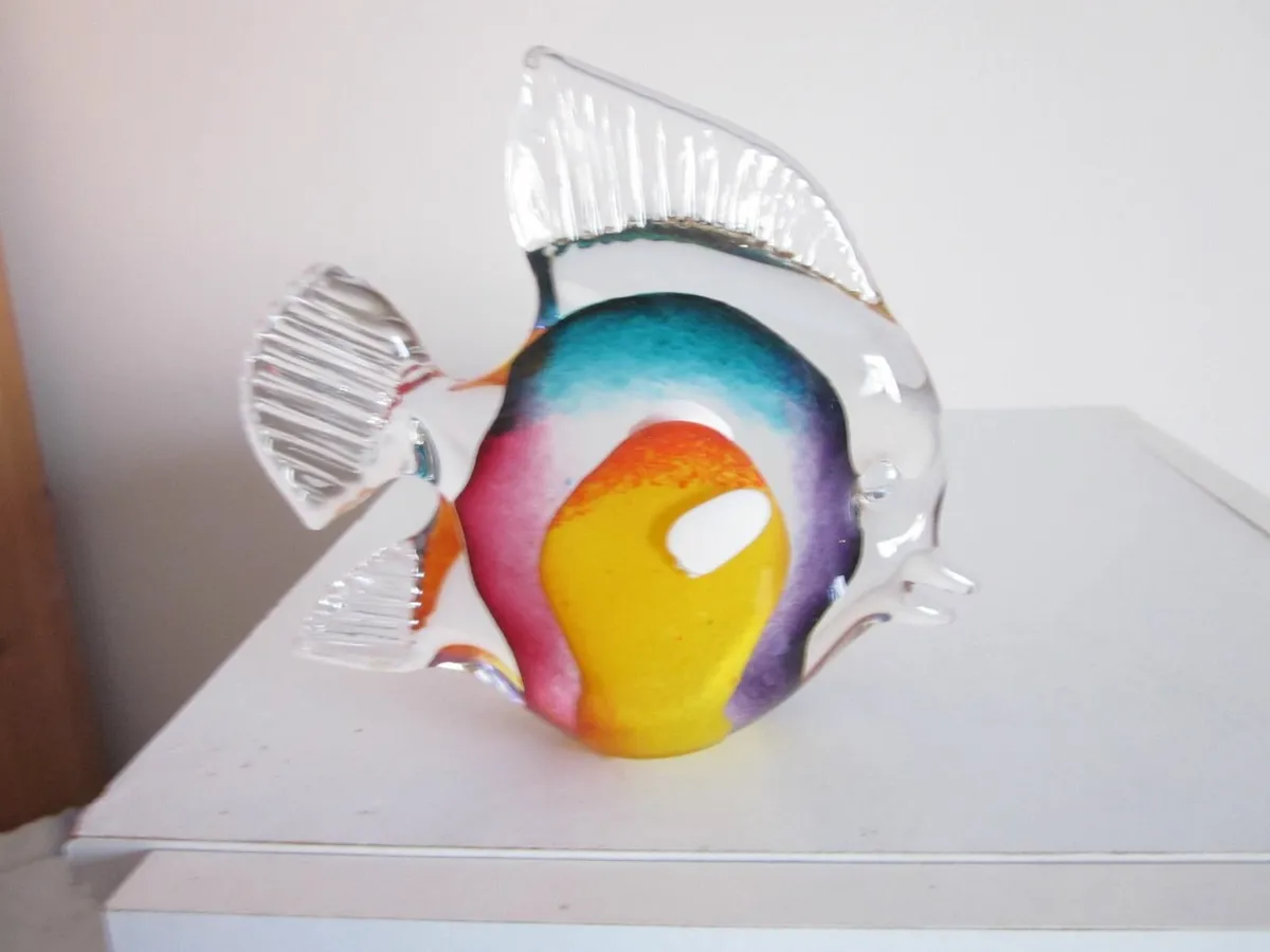 Vintage Munano Glass Fish - Image 1