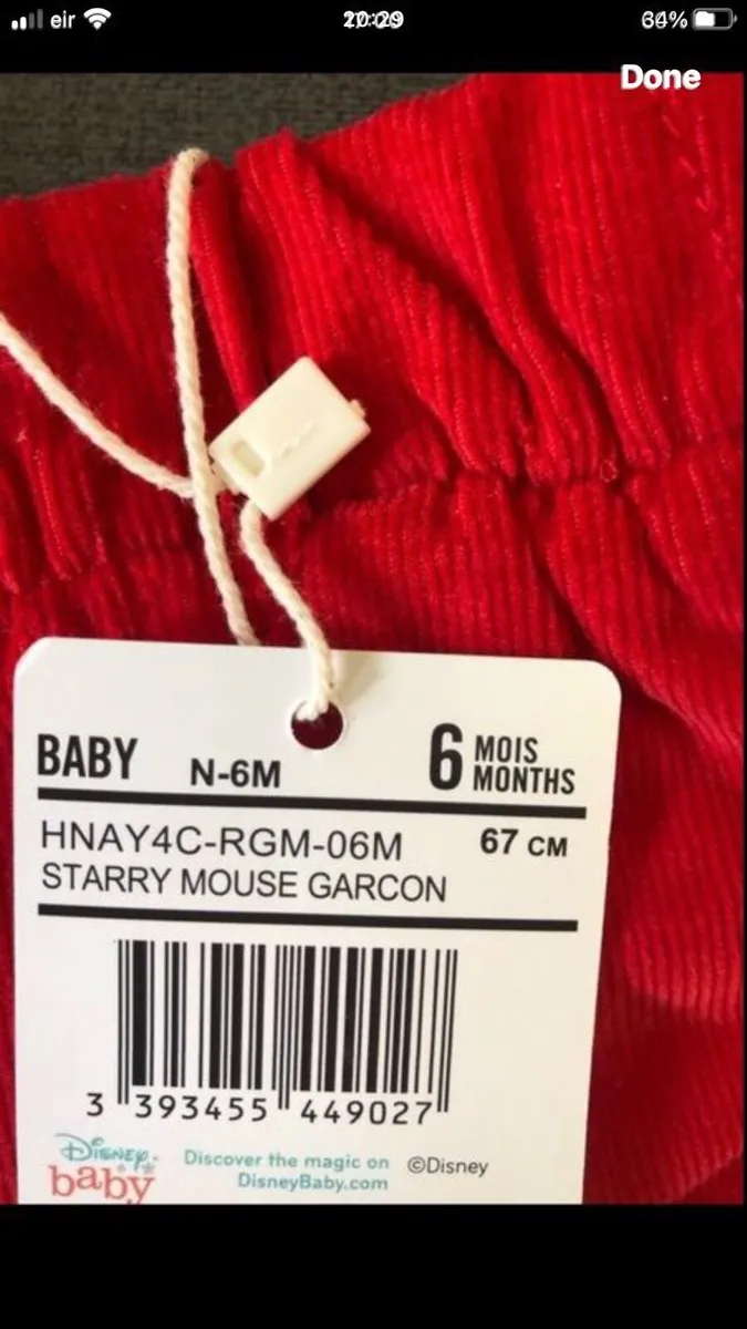Boys BNWT trousers 6/9 mths €6 - Image 4