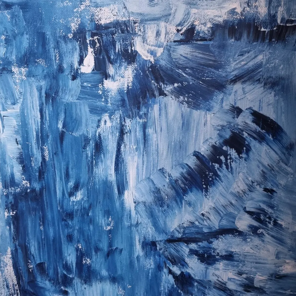 Original Oil Painting Canvas Signed Abstract Art - Image 2