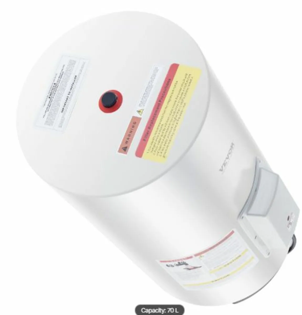 18 Gallon Electric Water Heater Instant Hot 1.6Kw - Image 1