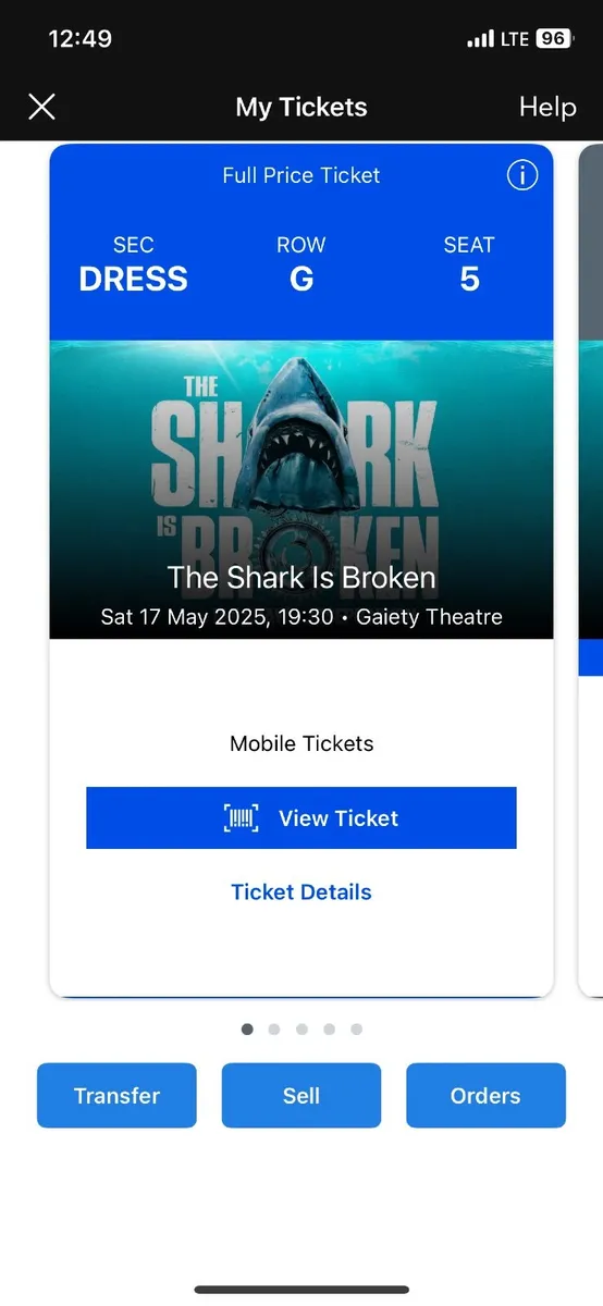 The shark is broken - single ticket