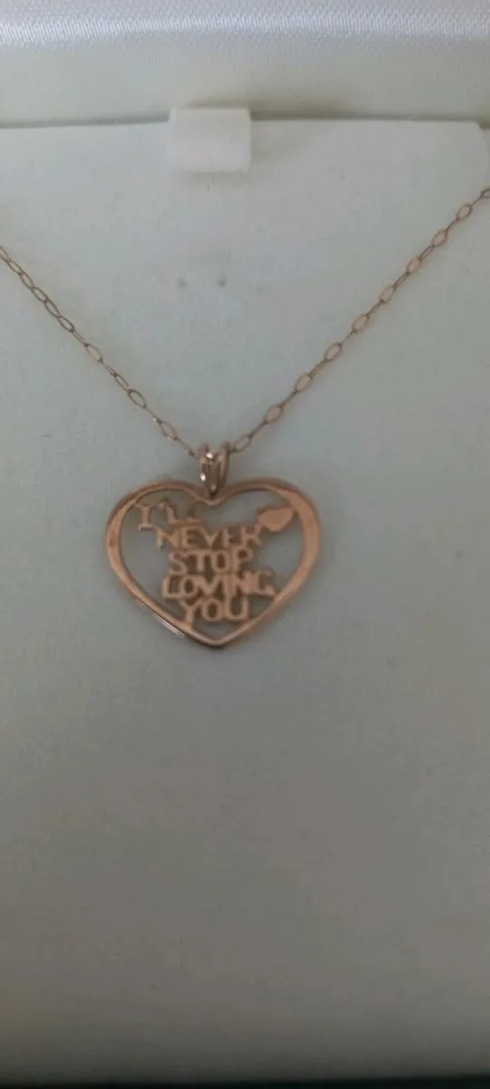 Gold heart chain - Image 1