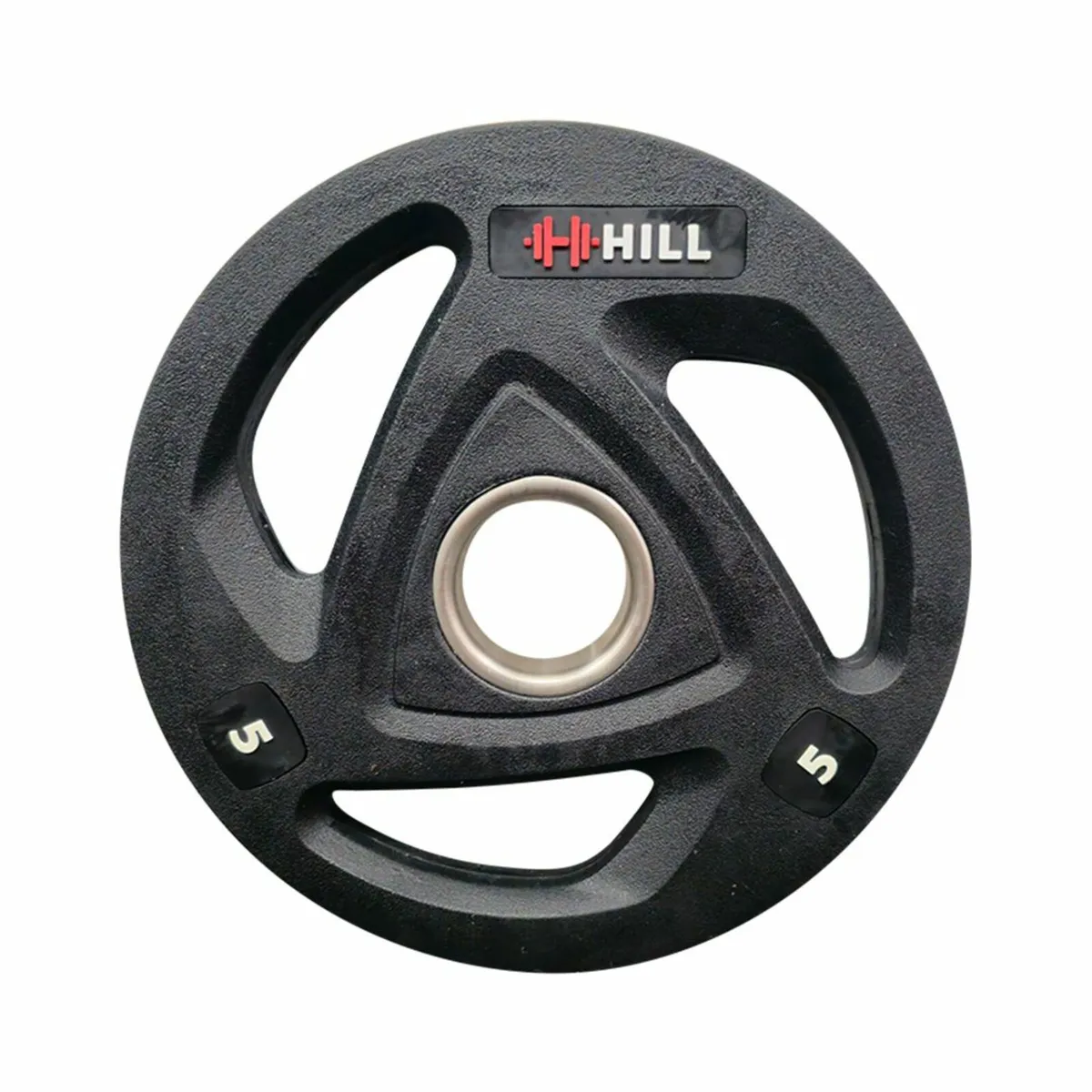 Tri Grip Rubber Coated Olympic Weight Plates, Gym - Image 4