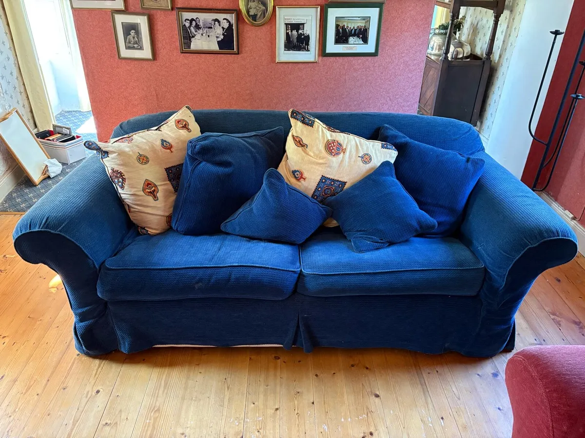 Couches (blue and dark terracotta) - Image 1