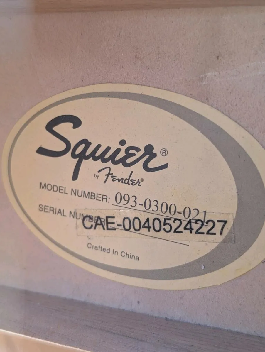 Fender Squire Acoustic Guitar - Image 3