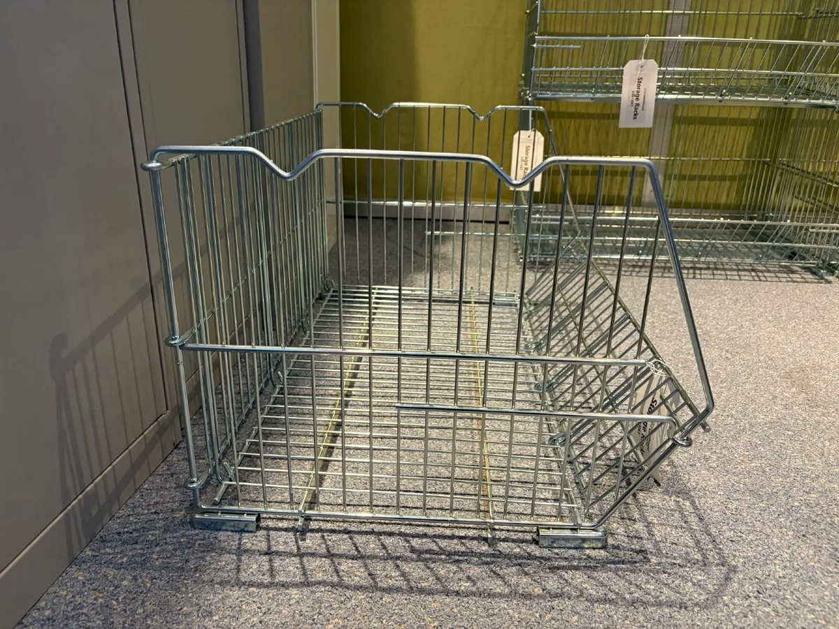 Stackable Wire Mesh Storage Racks - £25+VAT - Image 2