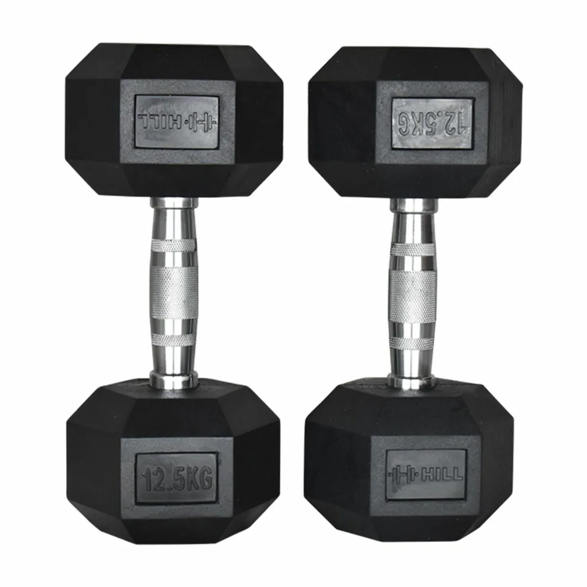 Rubber Hex Dumbbell Set 2.5kg - 30kg - Weights Gym - Image 4