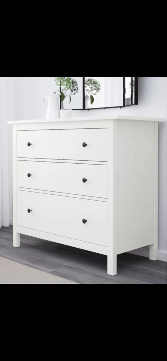 White IKEA chest of drawers - Image 1