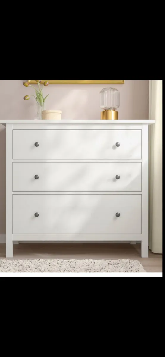 White IKEA chest of drawers - Image 2