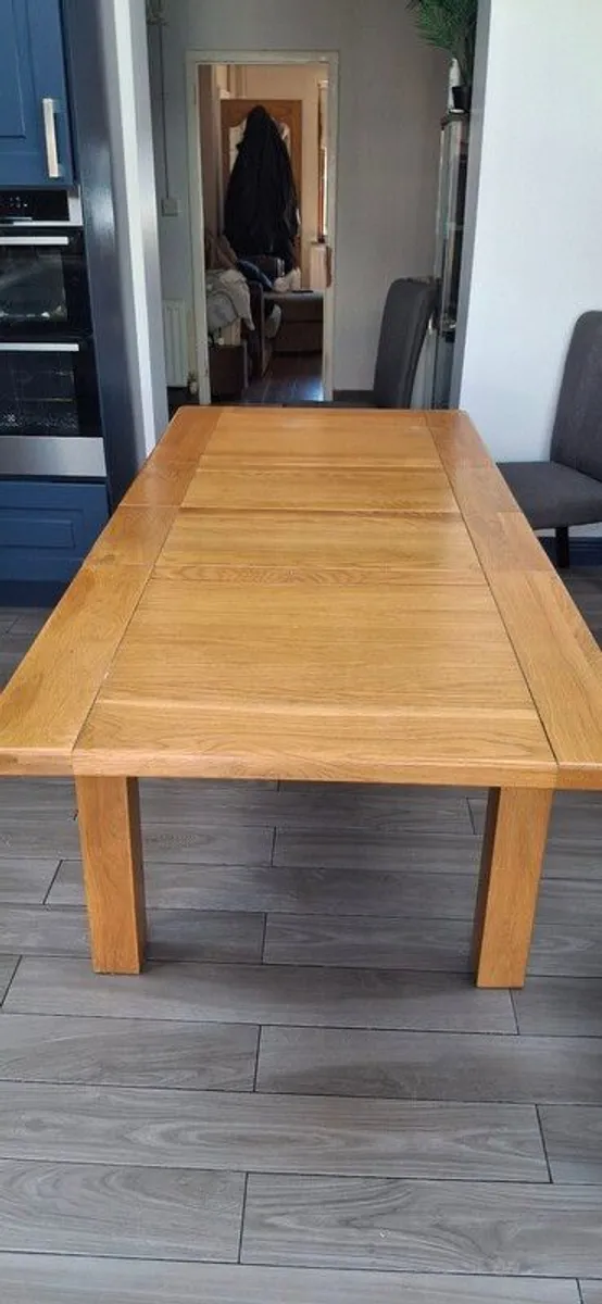 Solid wood kitchen extendable table - Image 2