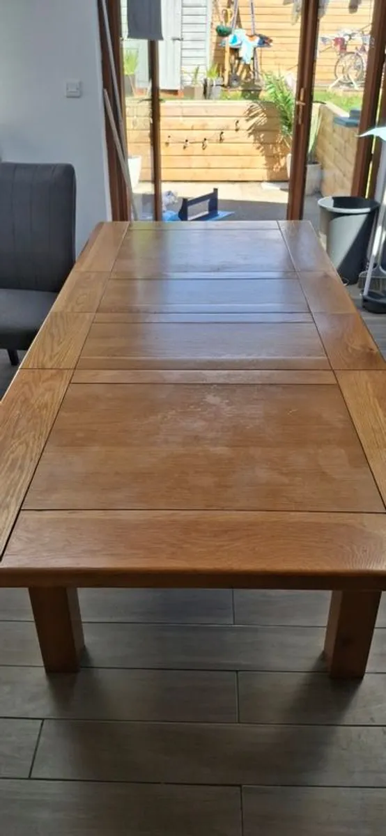 Solid wood kitchen extendable table - Image 3