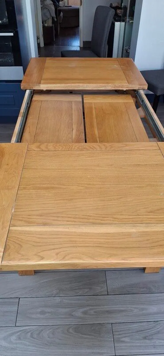 Solid wood kitchen extendable table - Image 4