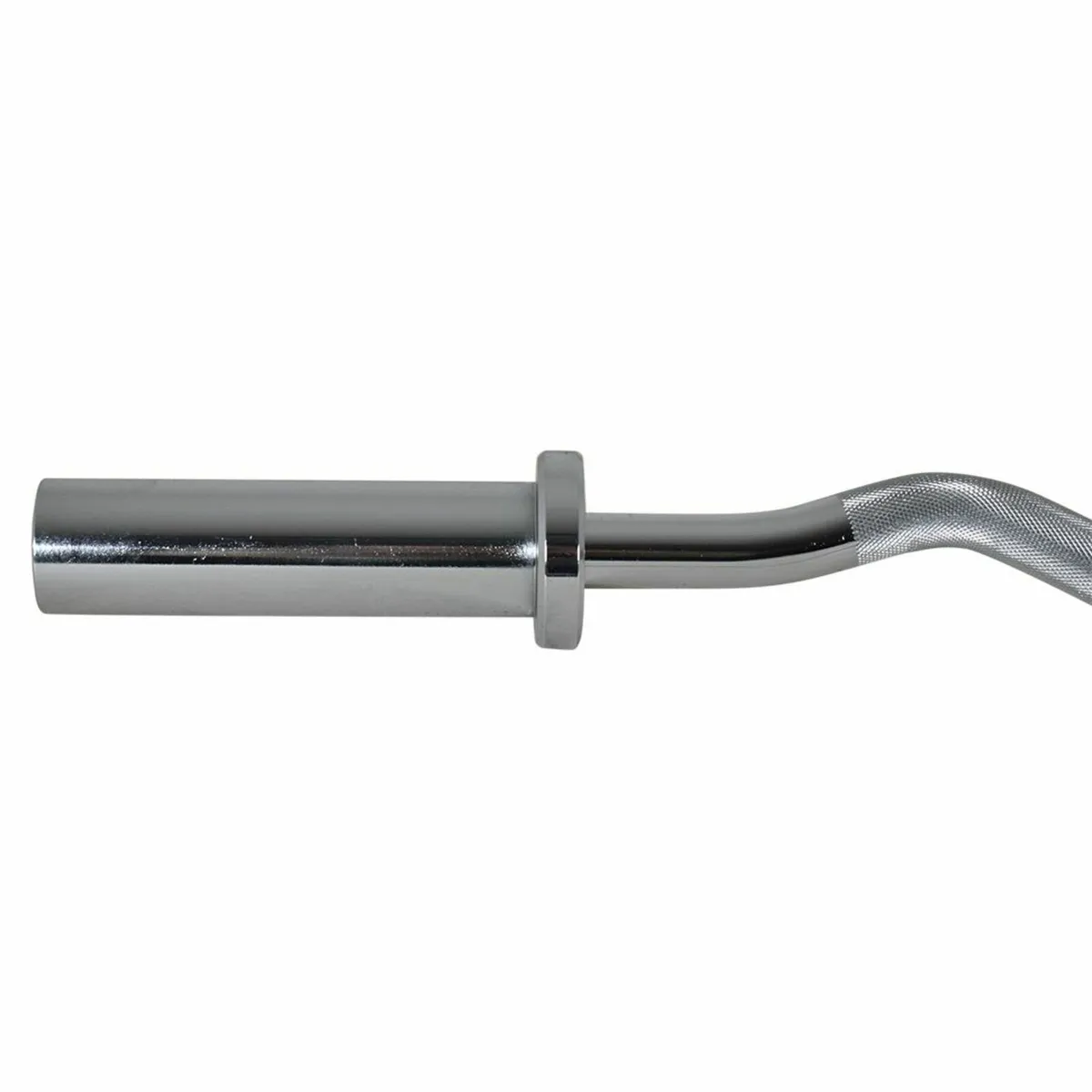 4 Foot Olympic EZ Curl Barbell with Spring Collars - Image 2