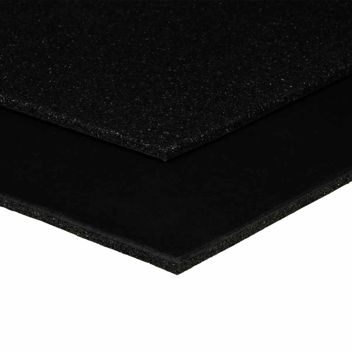 15mm 1m² Black Rubber Gym Flooring Tiles Mats - Image 1