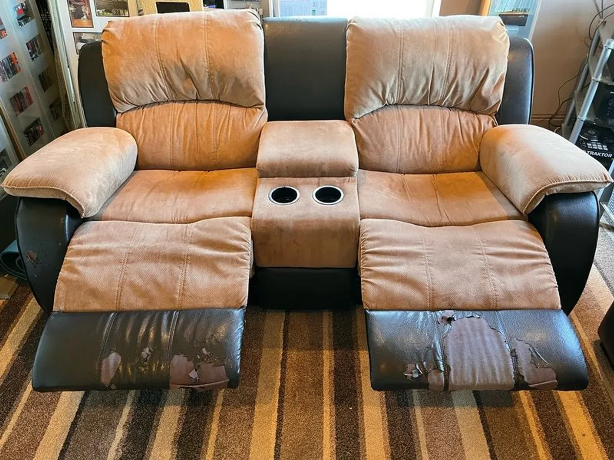 2 Seater Reclining Sofa - Image 2